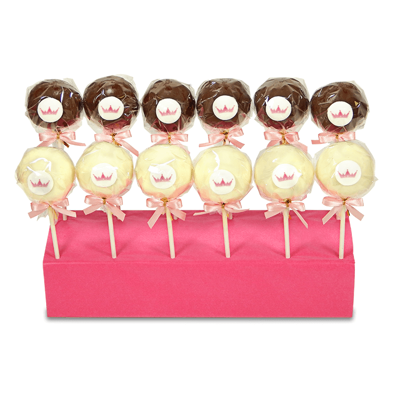 Cake-Pops Logo - Vanille & Chocolat (12 pièces)