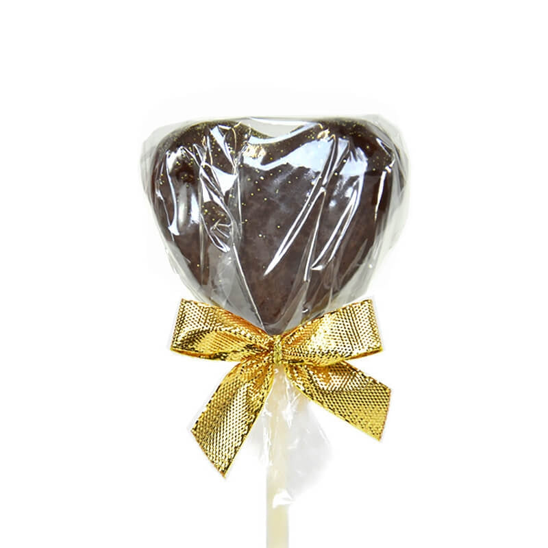 Cake-Pops en forme de coeur chocolat blanc et noir (12 pièces)