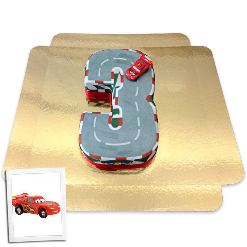 Gâteau chiffre 3 figurine Cars®