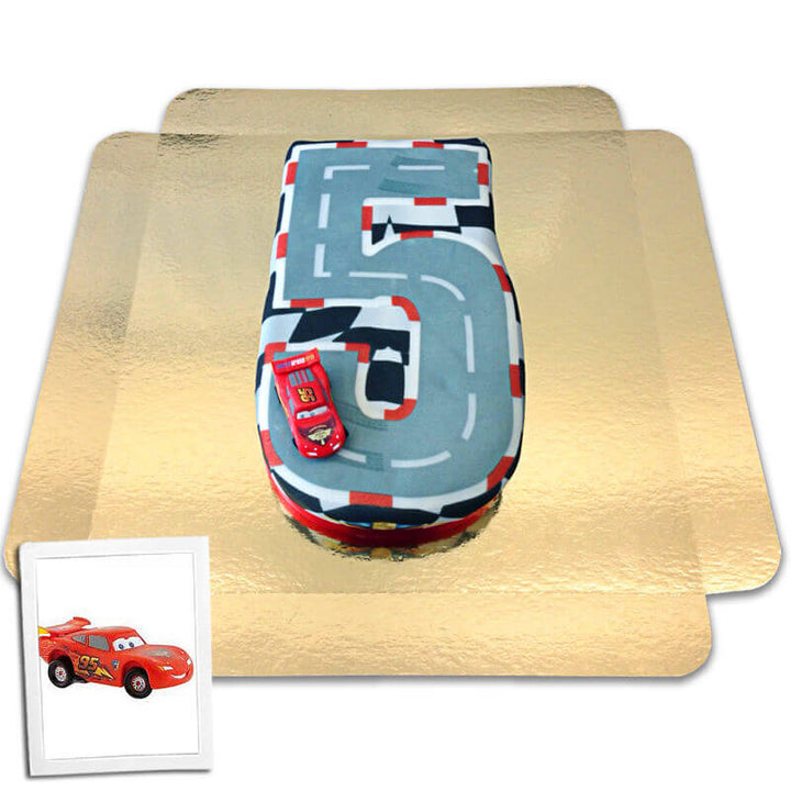 Gâteau chiffre 5 figurine Cars®