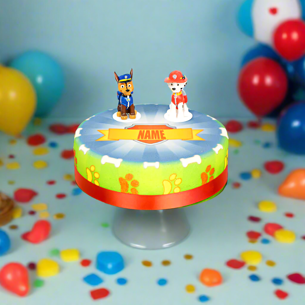 Chase & Marcus de la Pat'Patrouille® sur gâteau