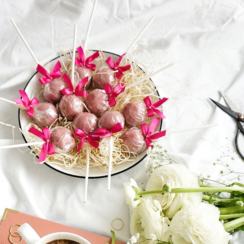 Cake-Pops au chocolat Ruby (12 pièces)