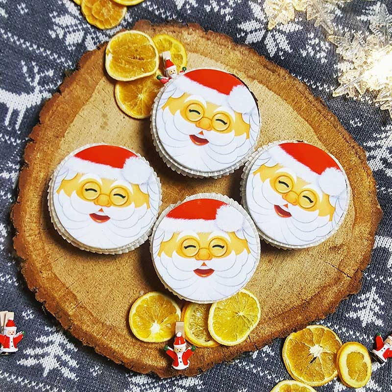 Cupcakes Père Noël (9 pièces)