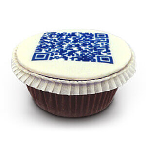 9 Cupcakes avec QR-Code 