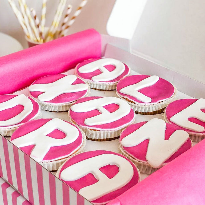 Cupcakes avec lettres