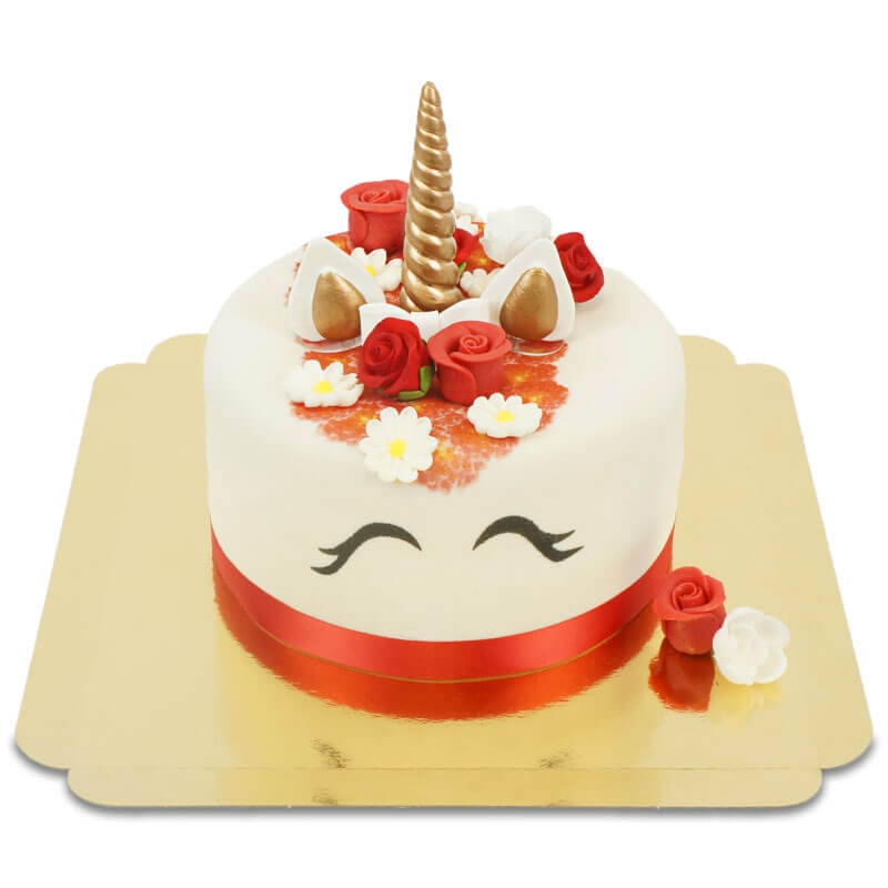 Gâteau Licorne Rouge