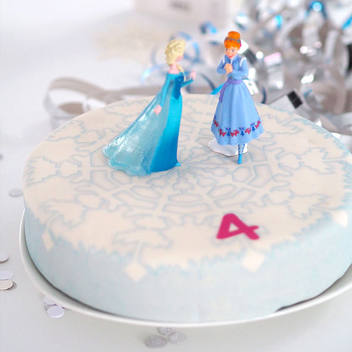 Gâteau figurines Anna & Elsa de la Reine des Neiges® 