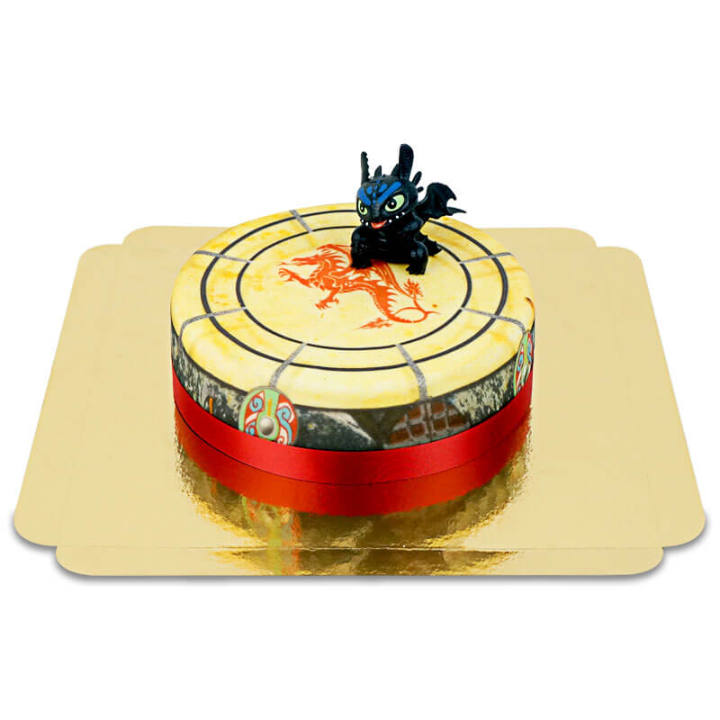 Gâteau avec figurines de Dragon®