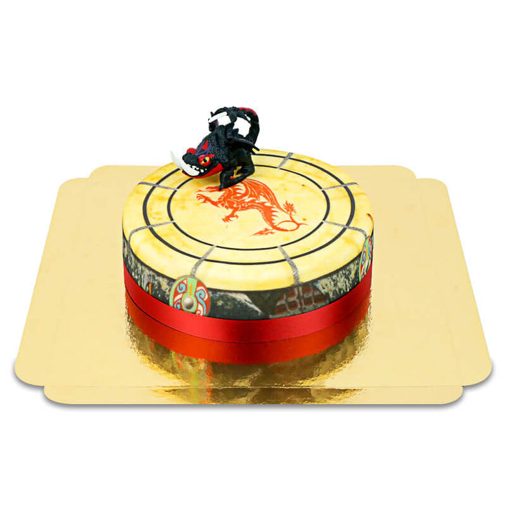 Gâteau avec figurines de Dragon®