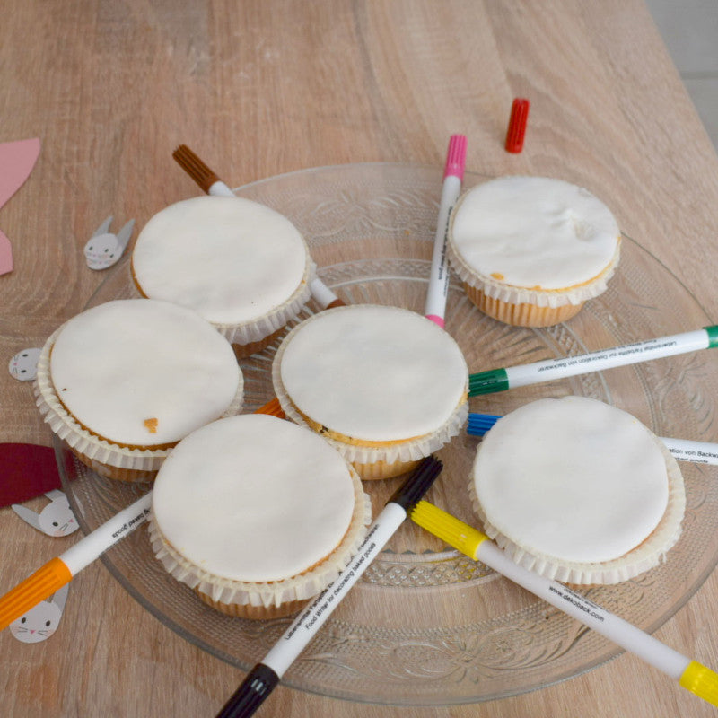 Cupcakes & crayons alimentaires 