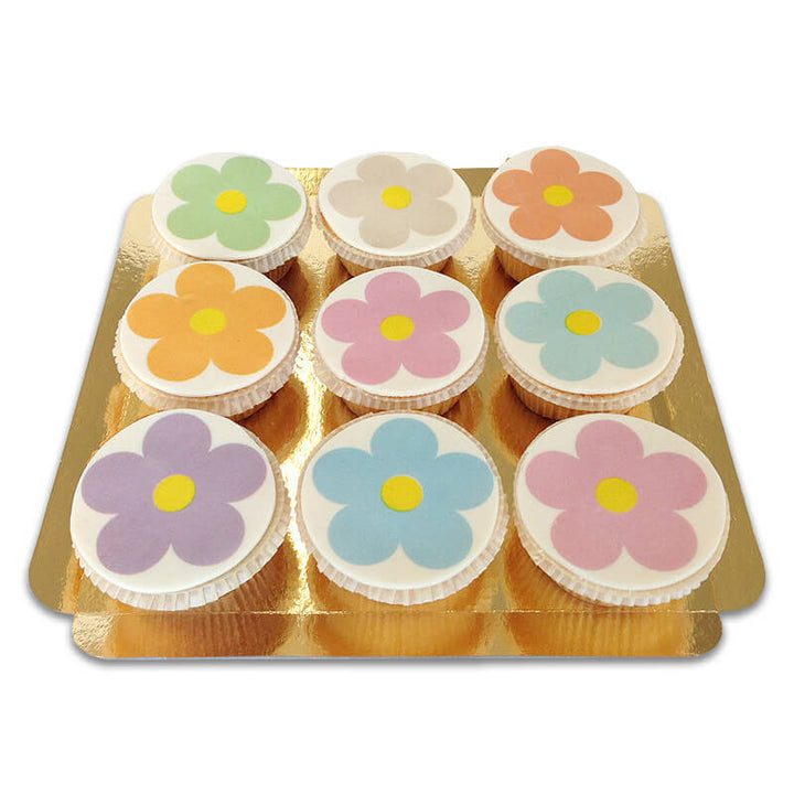 Flower Power Cupcakes (9 pièces)