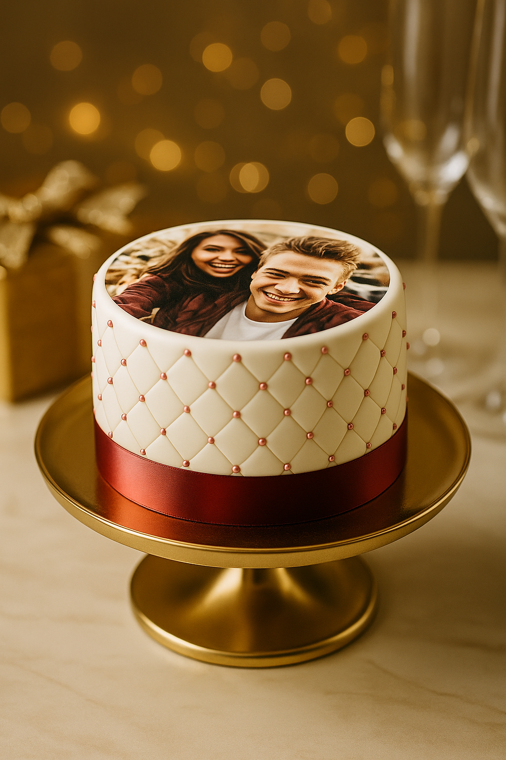 Gâteau photo Deluxe S – double hauteur