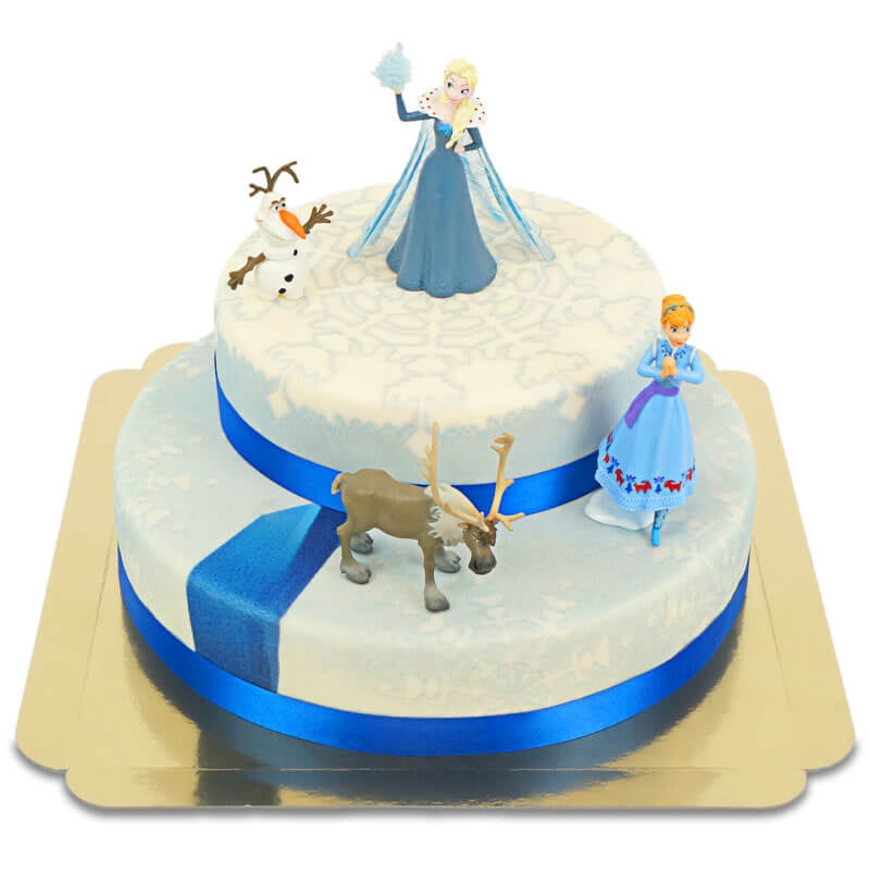 La Reine des Neiges® et ses compagnons sur gâteau