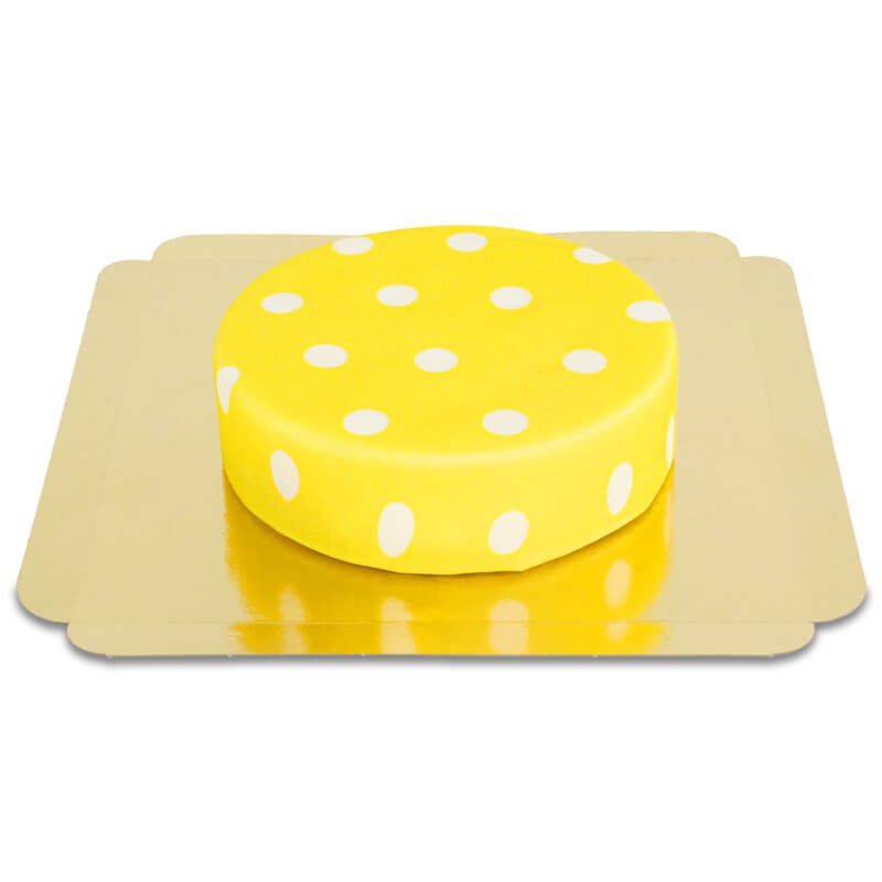 Gâteau Jaune à Pois Blancs