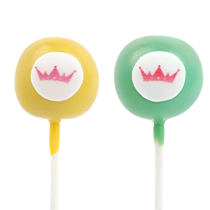 Cake-Pops bicolores avec logo (2x6 pièces) 