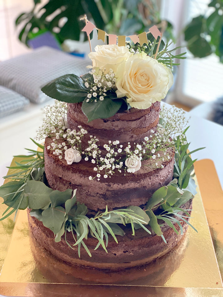 Naked Cake mariage au chocolat