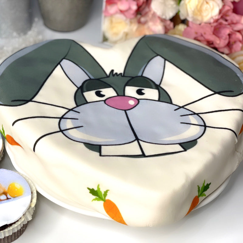 Gâteau Lapin en forme de coeur