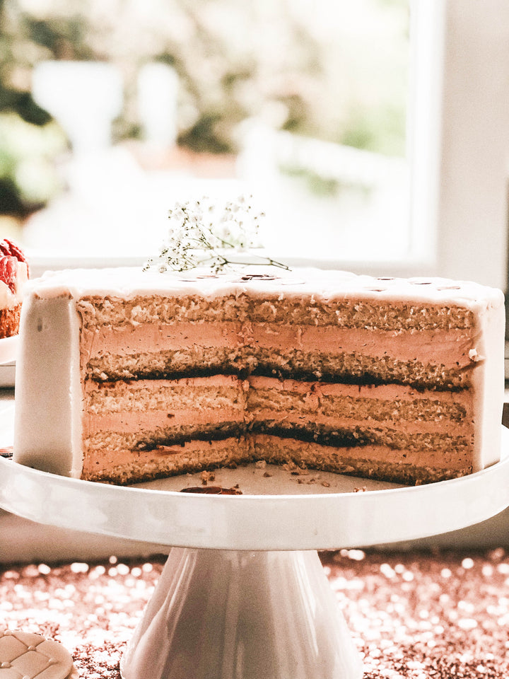 Gâteau coeur de la Saint-Valentin Deluxe blanc 