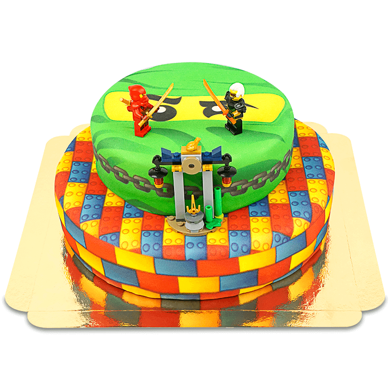 Lego® Ninjago® Rouge sur gâteau ninja à deux étages