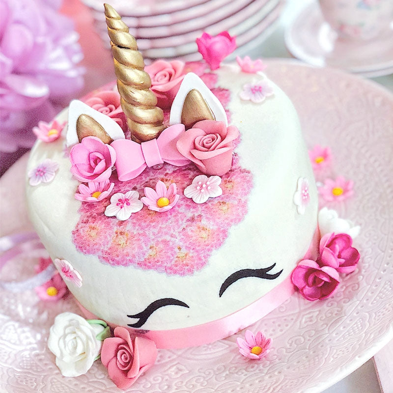 Gâteau Licorne Rose