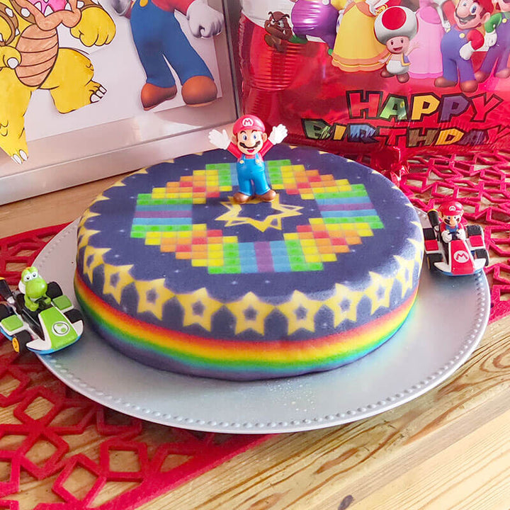 Mario Kart® sur gâteau Route aux étoiles