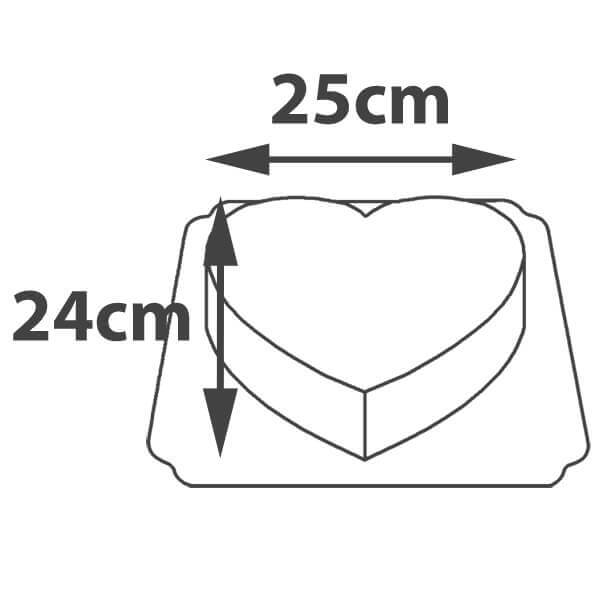 Gâteau Chat en forme de coeur