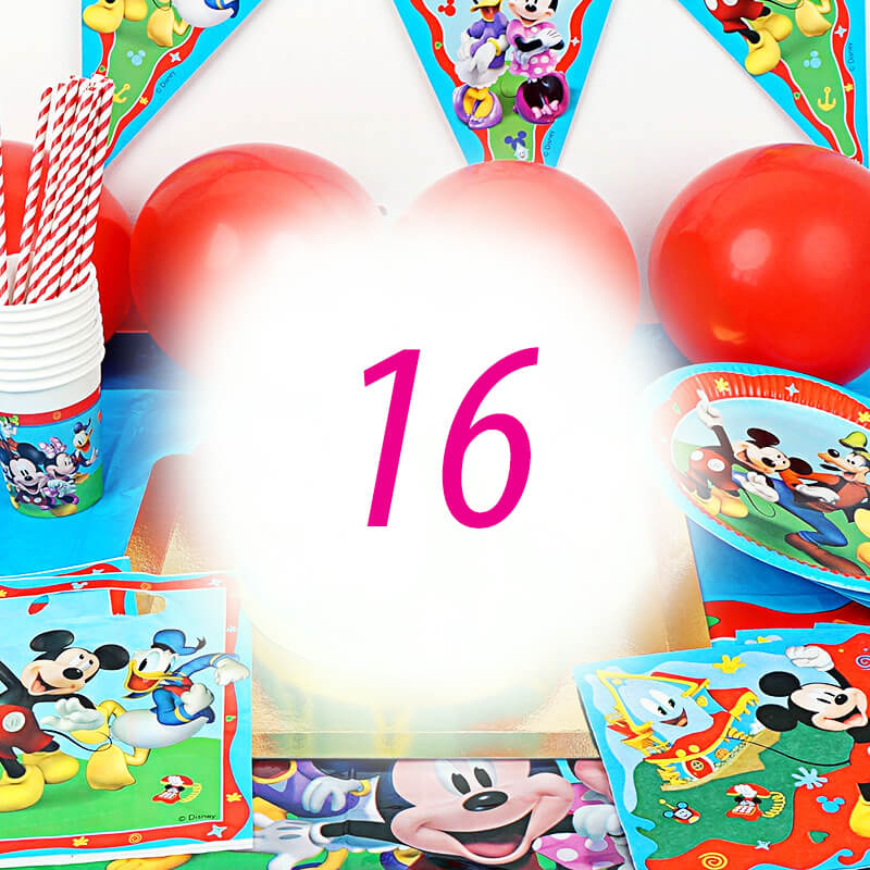 Kit de décoration "Mickey Mouse®" (gâteau non inclus) - 16 personnes