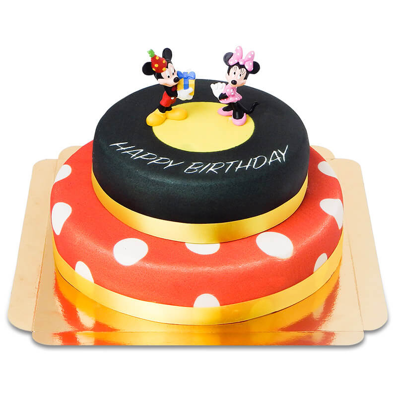 Gâteau Anniversaire Minnie® et Mickey à deux étages