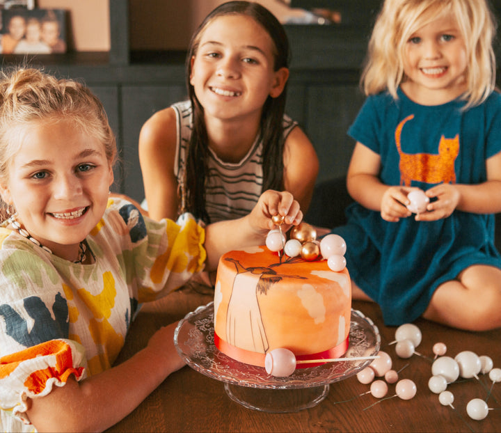 Gâteau avec topper ballons
