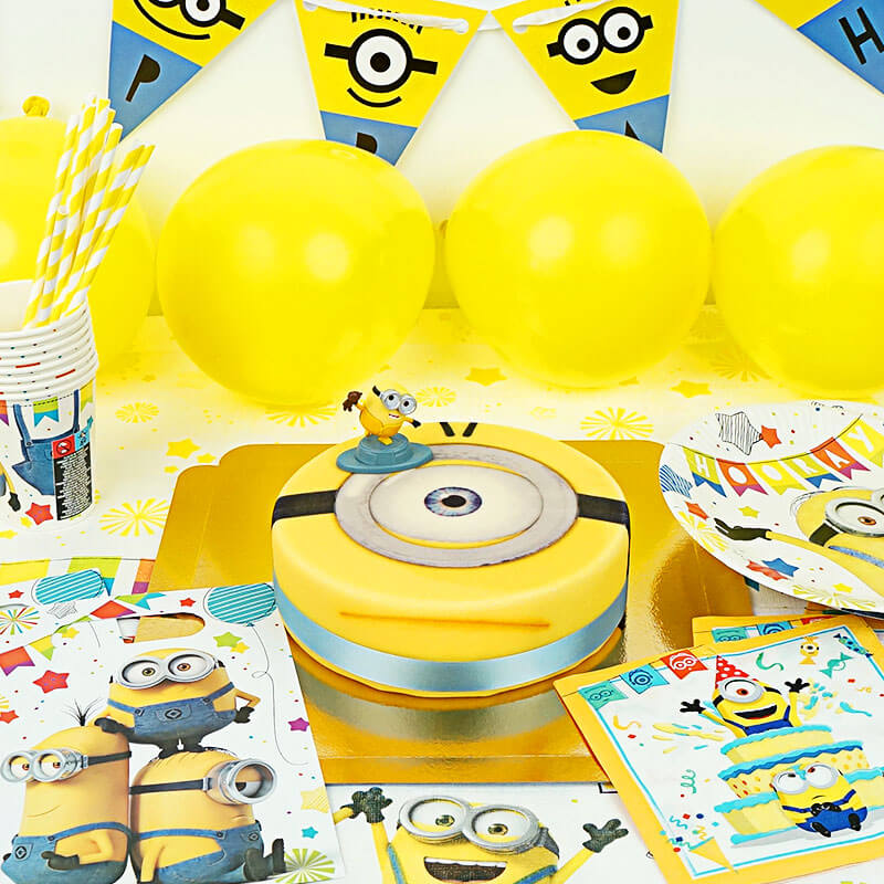 Kit d'anniversaire "Minions"® (gâteau inclus)