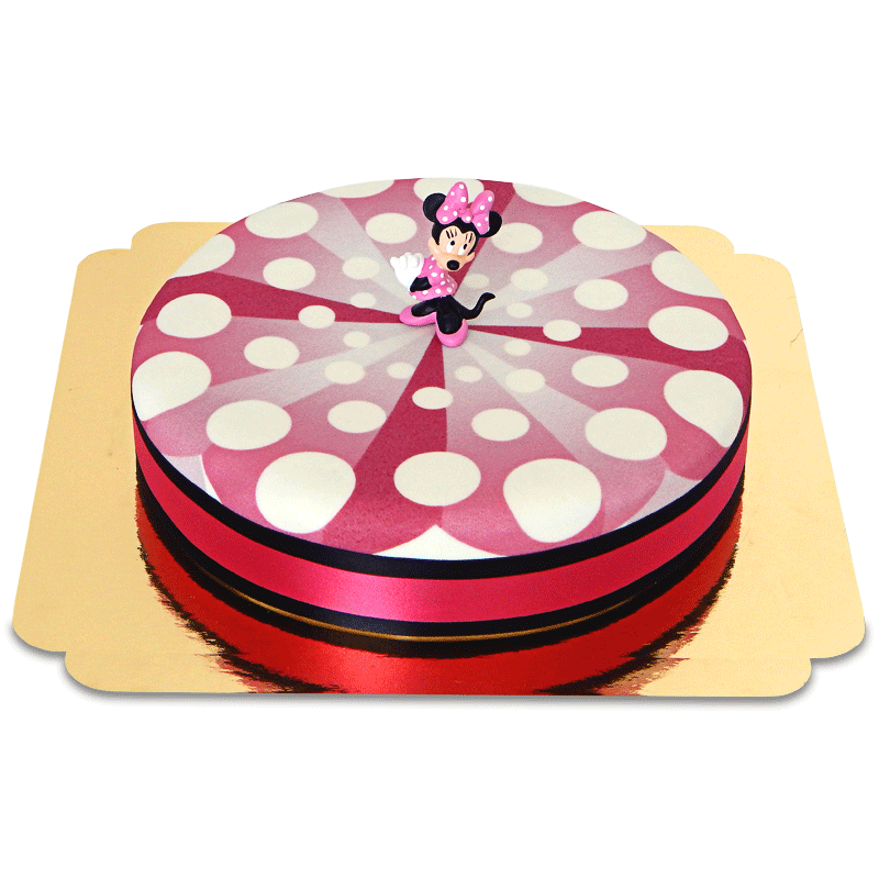 Minnie® sur gâteau à rubans