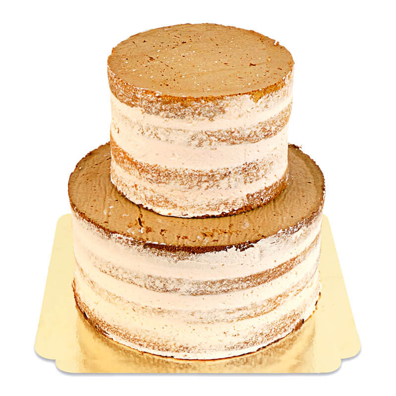 Naked Cake mariage Pêche - Fruit de la Passion