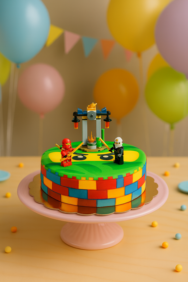 Lego® Ninjago® sur son gâteau ninja