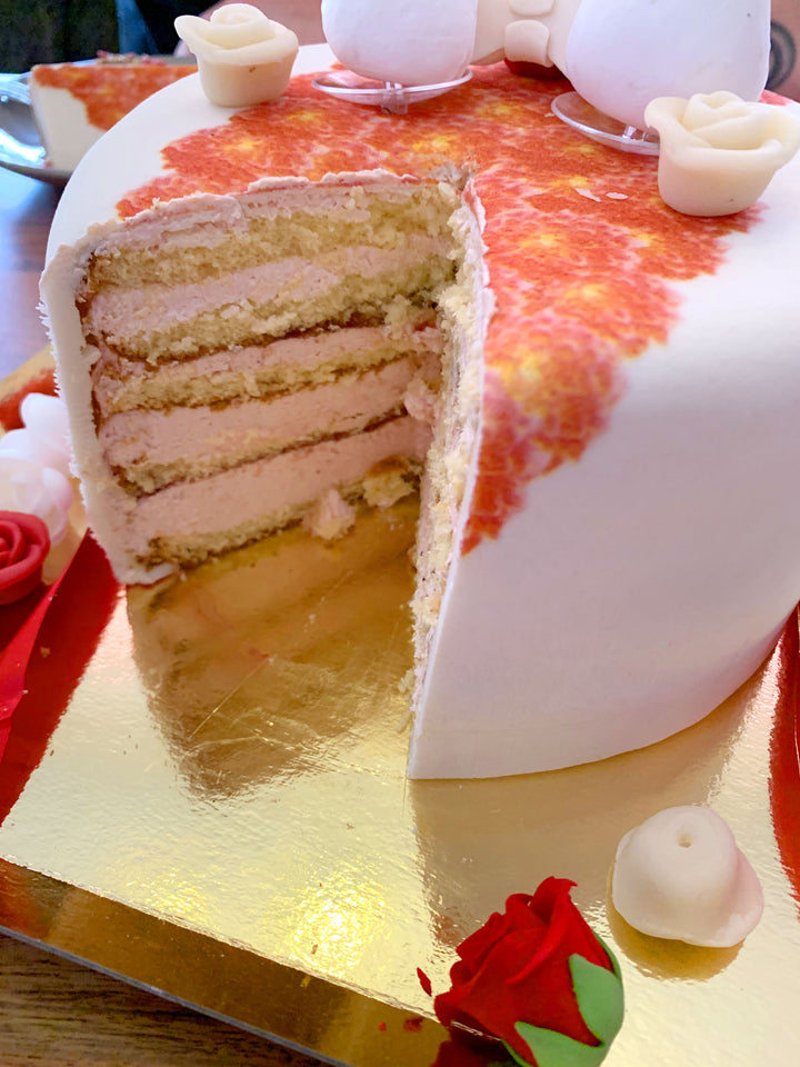 Gâteau Licorne Rouge