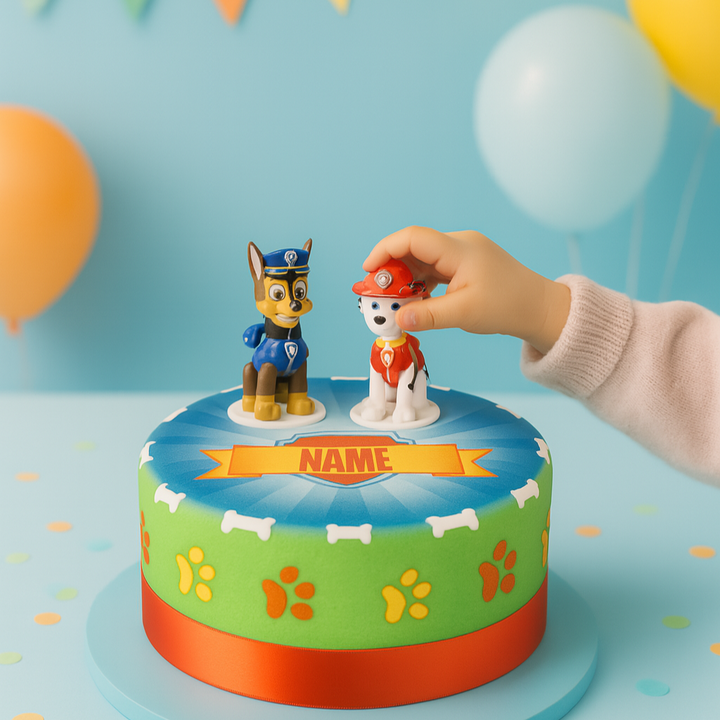 Chase & Marcus de la Pat'Patrouille® sur gâteau