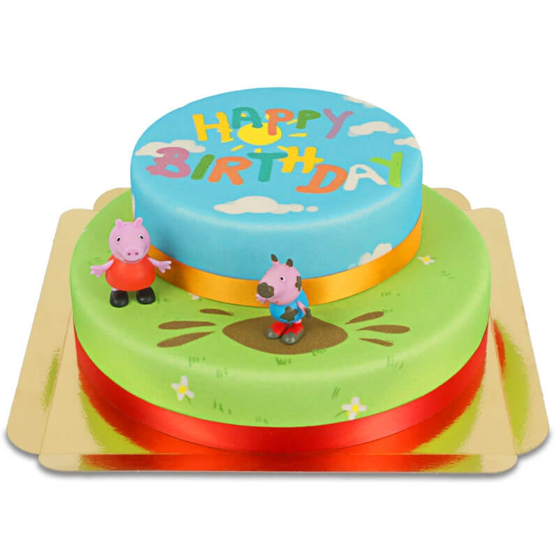 Gâteau Peppa Pig® à 2 étages