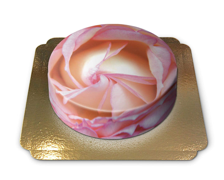 Gâteau pétales de rose