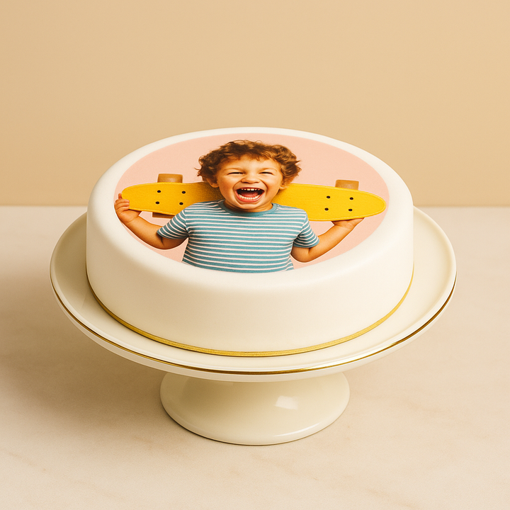 Gâteau photo rond