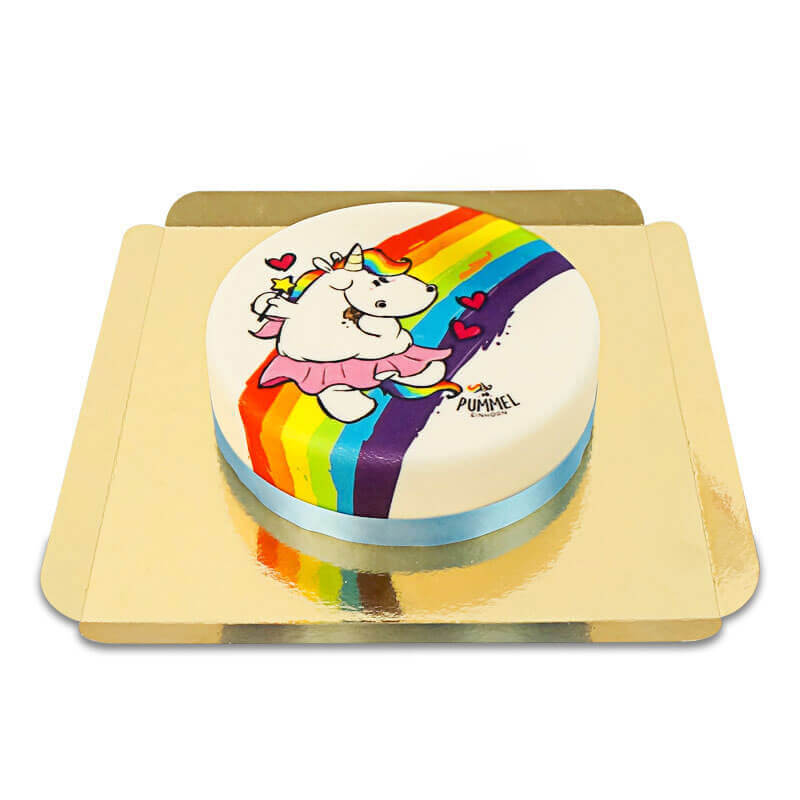 Gâteau Licorne Chubby Unicorn sur Arc-en-Ciel