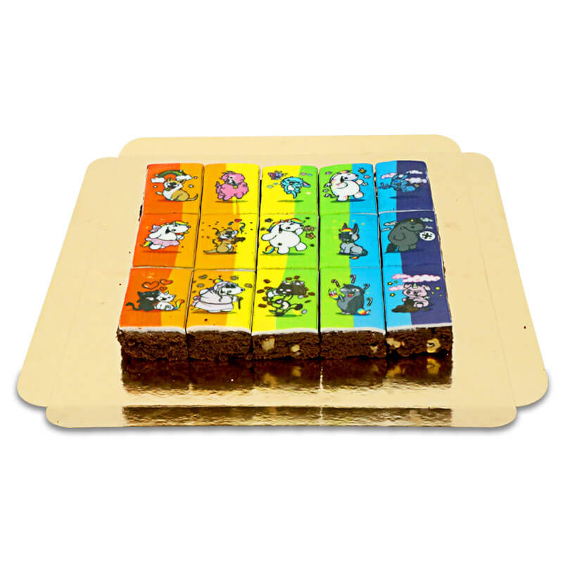 Brownies arc-en-ciel Licorne Chubby Unicorn