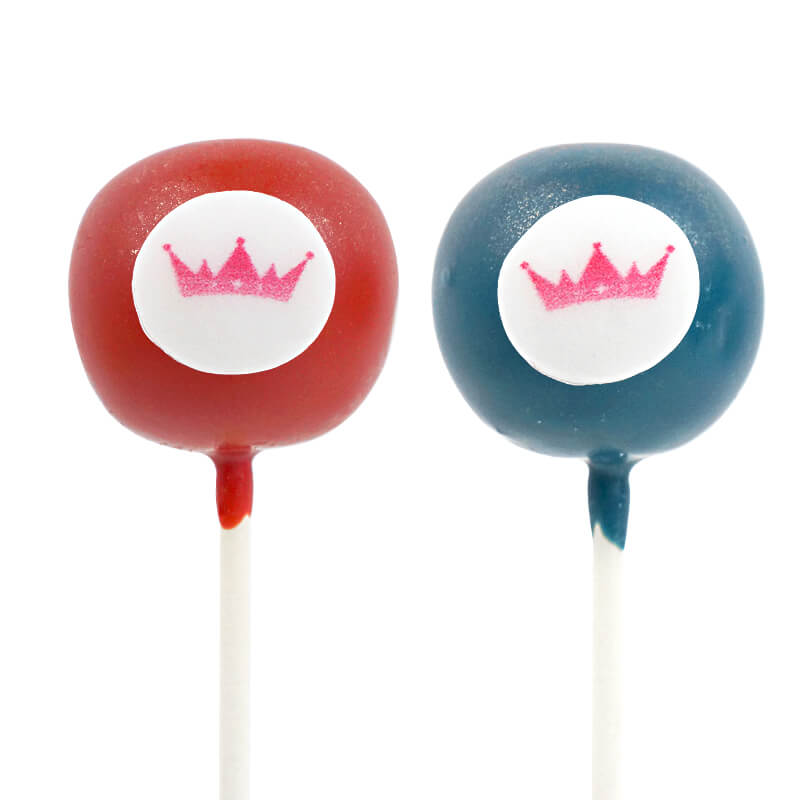 Cake-Pops bicolores avec logo (2x6 pièces) 