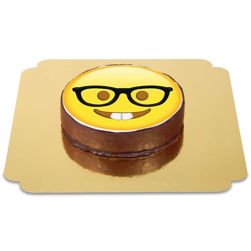 Gâteau Sacher Emoji Geek