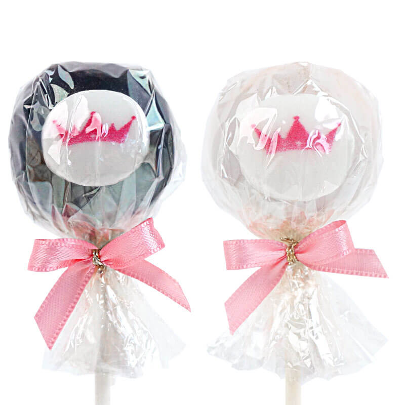 Cake-Pops bicolores avec logo (2x6 pièces) 