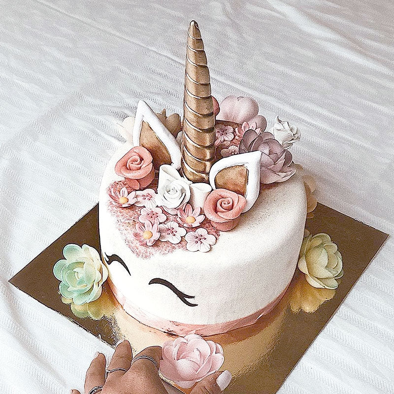 Gâteau Licorne Rose