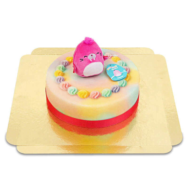Squishmallows® auf Pastelltorte