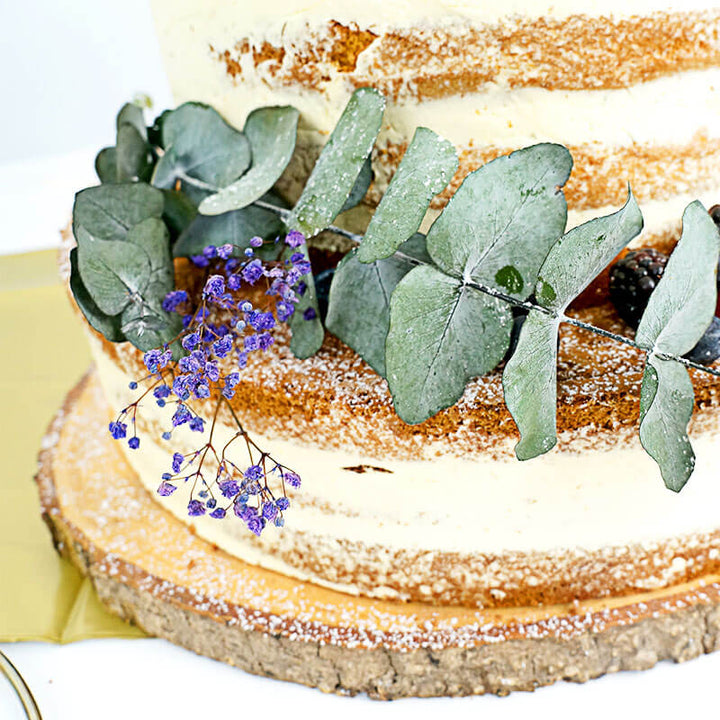 Décoration Fleurs séchées - Eucalyptus et Gypsophile violette