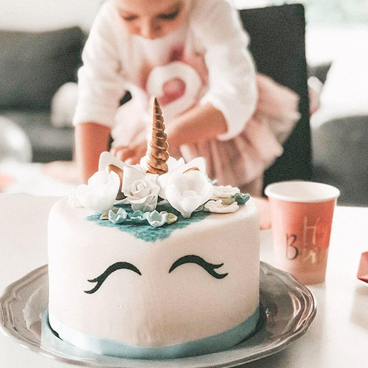 Gâteau Licorne Bleu