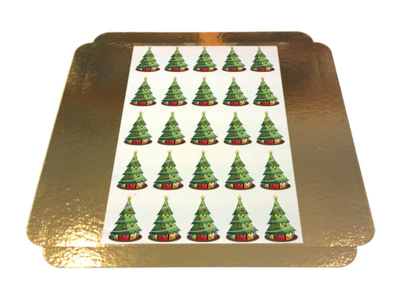 Sapins de noel - 5 x 5 cm