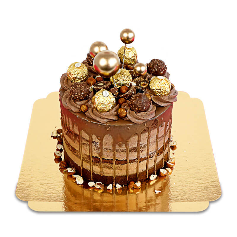 Gâteau avec boules Rocher®