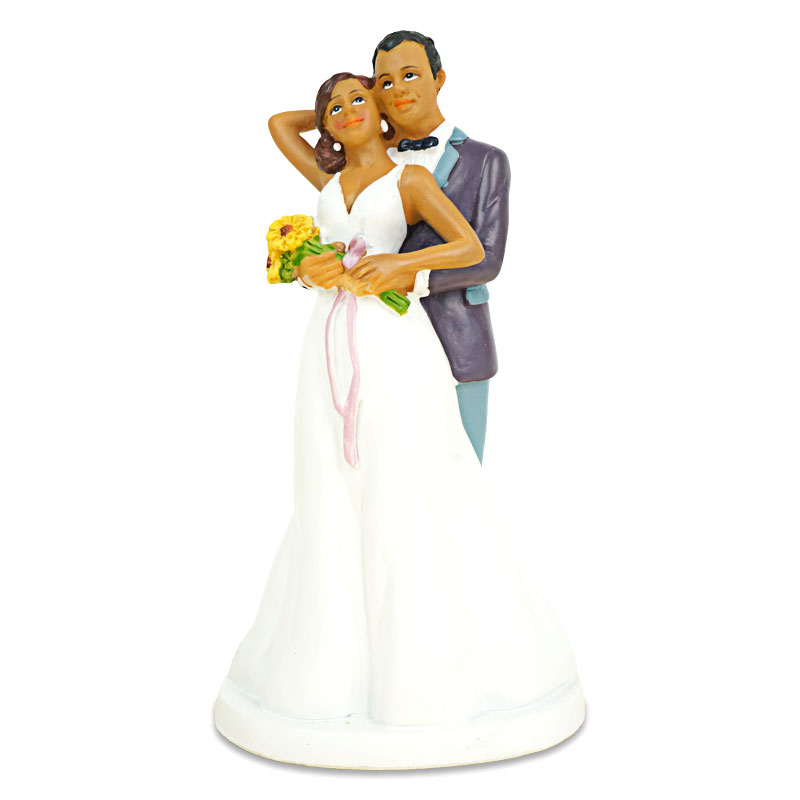 Figurine couple de mariés amoureux 